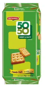 BRITANNIA  50-50  FAMILY  PACK 62G